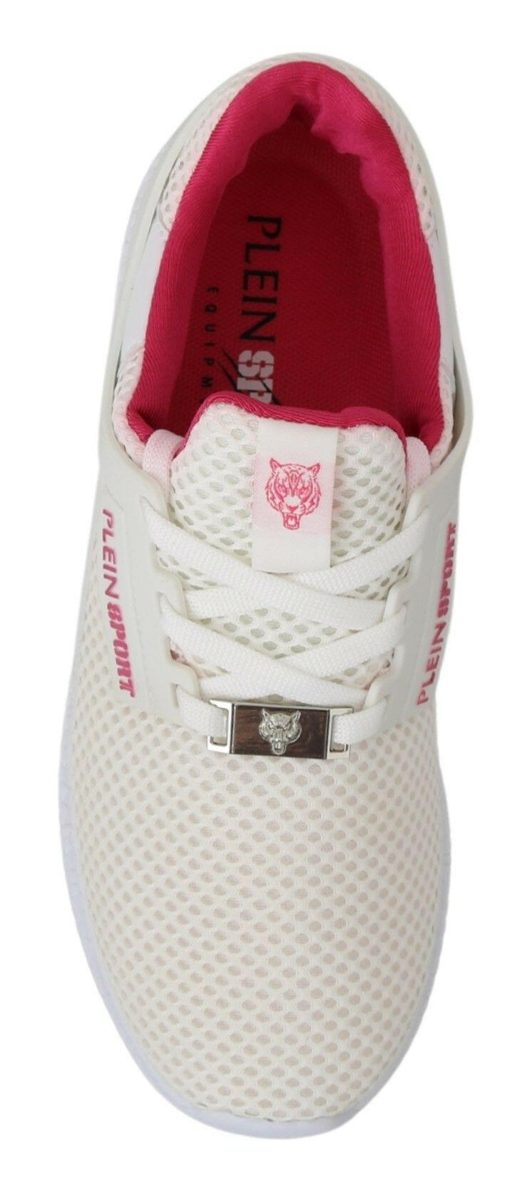 Philipp Plein White Pink Polyester Becky Sneakers Shoes -   -  Philipp Plein. Philipp Plein White Pink Polyester Becky Sneakers Shoes -   -  Philipp Plein.