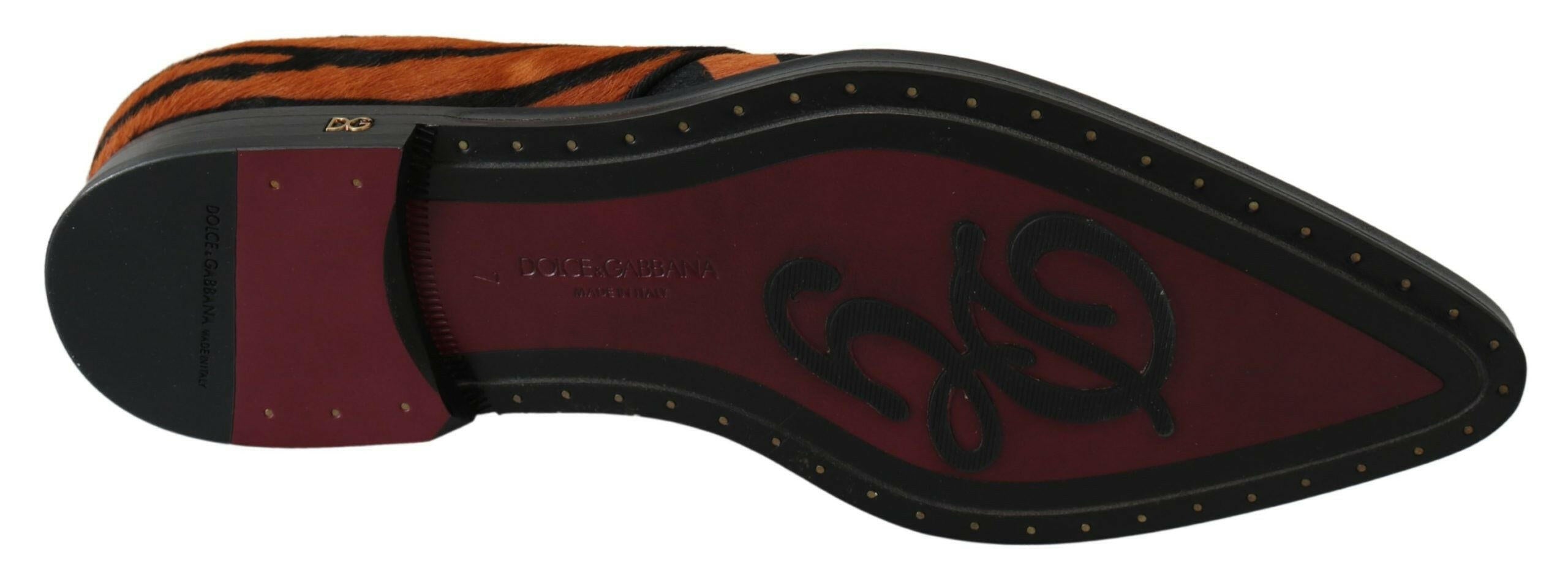 Dolce & Gabbana Orange Pony Hair Formal Dress Broque Shoes -   -  Dolce & Gabbana. Dolce & Gabbana Orange Pony Hair Formal Dress Broque Shoes -   -  Dolce & Gabbana.