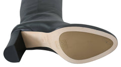 Jimmy Choo Elegant Black Calf Leather Heeled Boots -   -  Jimmy Choo.