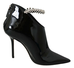 Jimmy Choo Elegant Black Patent Heeled Boots -   -  Jimmy Choo.