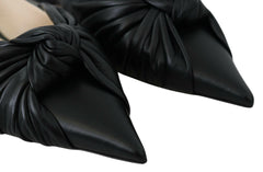 Jimmy Choo Elegant Pointed Toe Leather Flats -   -  Jimmy Choo.