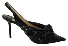Jimmy Choo Elegant Black Leather Pointed Toe Pumps -   -  Jimmy Choo.