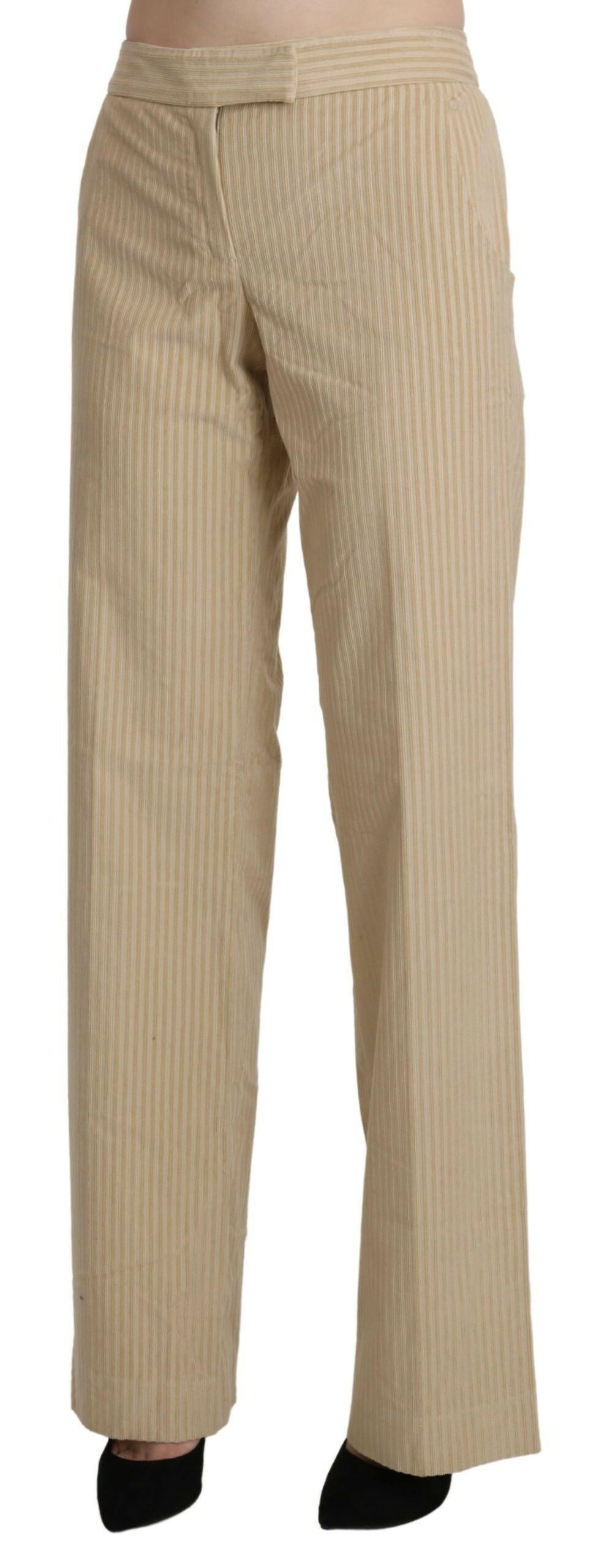 Ermanno Scervino Beige High Waist Flared Wide Leg Trouser Pants -   -  Ermanno Scervino. Ermanno Scervino Beige High Waist Flared Wide Leg Trouser Pants -   -  Ermanno Scervino.