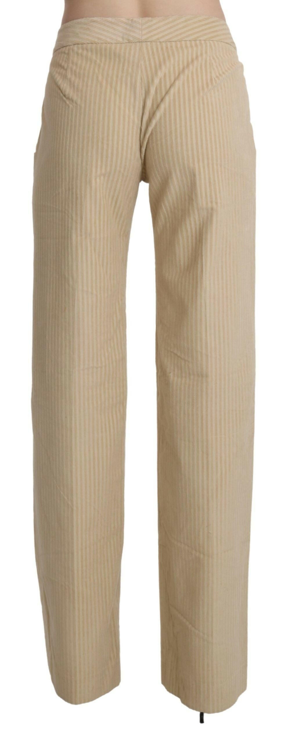 Ermanno Scervino Beige High Waist Flared Wide Leg Trouser Pants -   -  Ermanno Scervino. Ermanno Scervino Beige High Waist Flared Wide Leg Trouser Pants -   -  Ermanno Scervino.