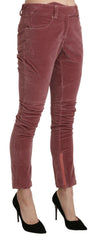 Ermanno Scervino Red Mid Waist Skinny Cotton Pants -   -  Ermanno Scervino.