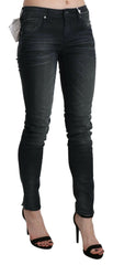 Acht Blue Washed Low Waist Skinny Denim Trouser - - Acht.