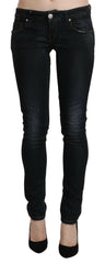 Acht Blue Washed Low Waist Skinny Denim Slim Trouser -   -  Acht.