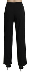 BENCIVENGA Black High Waist Straight Dress Trouser Pants -   -  BENCIVENGA.
