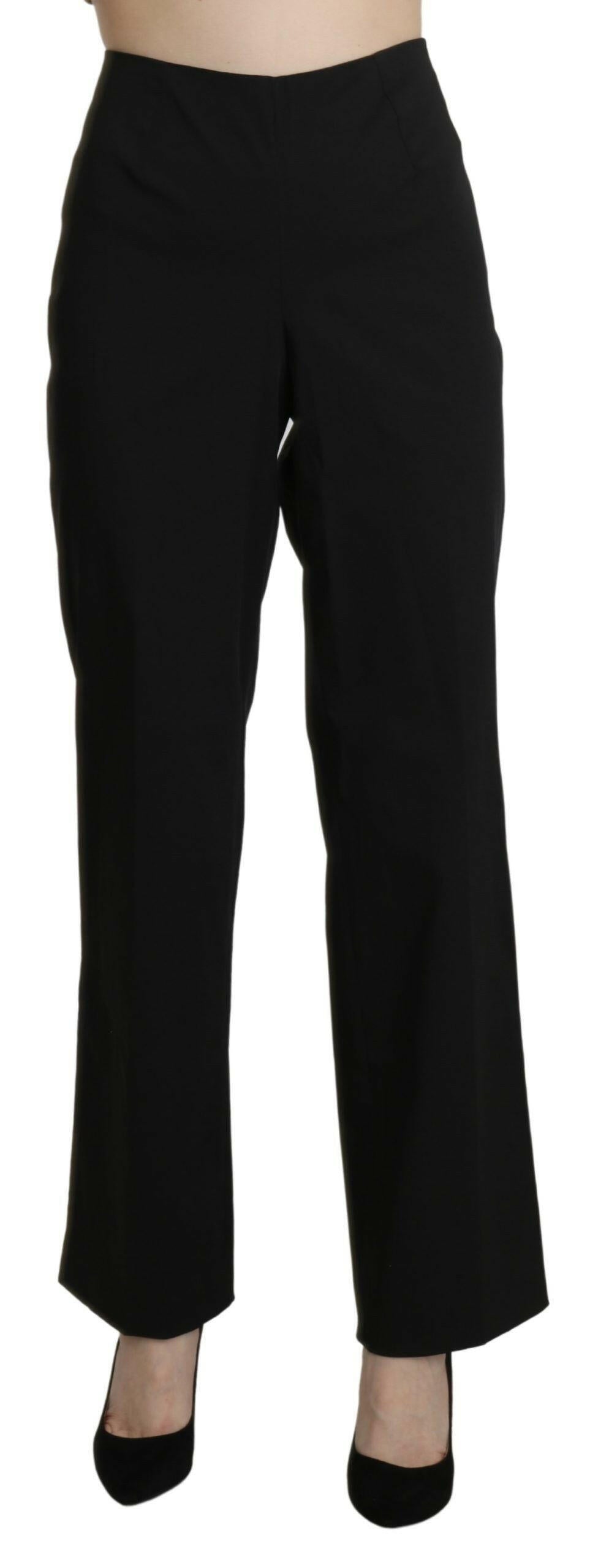 BENCIVENGA Black High Waist Straight Dress Trouser Pants -   -  BENCIVENGA.