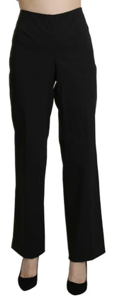 BENCIVENGA Black High Waist Straight Dress Trouser Pants -   -  BENCIVENGA.