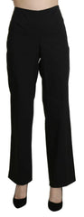 BENCIVENGA Black High Waist Straight Dress Trouser Pants -   -  BENCIVENGA.