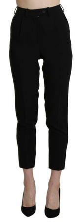 BENCIVENGA Black High Waist Skinny Cropped Dress Trouser Pant -   -  BENCIVENGA.