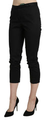 BENCIVENGA Black High Waist Skinny Cropped Dress Trouser Pants -   -  BENCIVENGA.