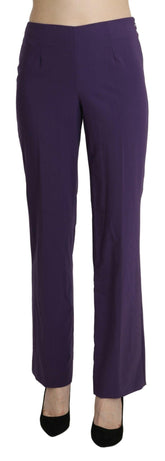 BENCIVENGA Purple High Waist Straight Dress Trouser Pants -   -  BENCIVENGA.
