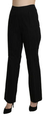 BENCIVENGA Black High Waist Straight Dress Trouser Pants -   -  BENCIVENGA.
