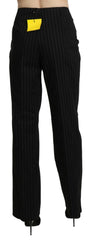 BENCIVENGA Black High Waist Straight Dress Trouser Pants -   -  BENCIVENGA.