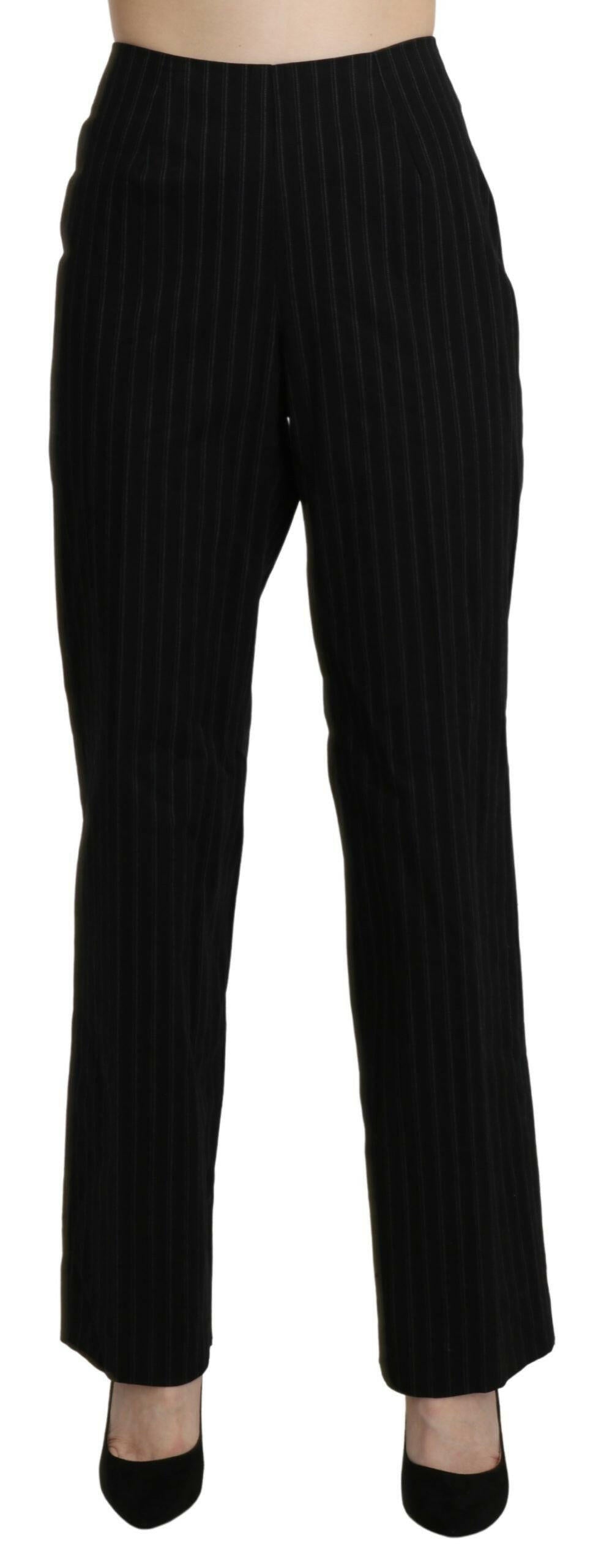 BENCIVENGA Black High Waist Straight Dress Trouser Pants -   -  BENCIVENGA.