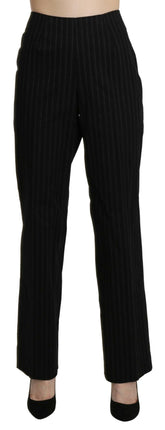 BENCIVENGA Black High Waist Straight Dress Trouser Pants -   -  BENCIVENGA.