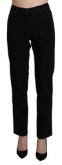 BENCIVENGA Black High Waist Straight Casual Trouser Pant -   -  BENCIVENGA.