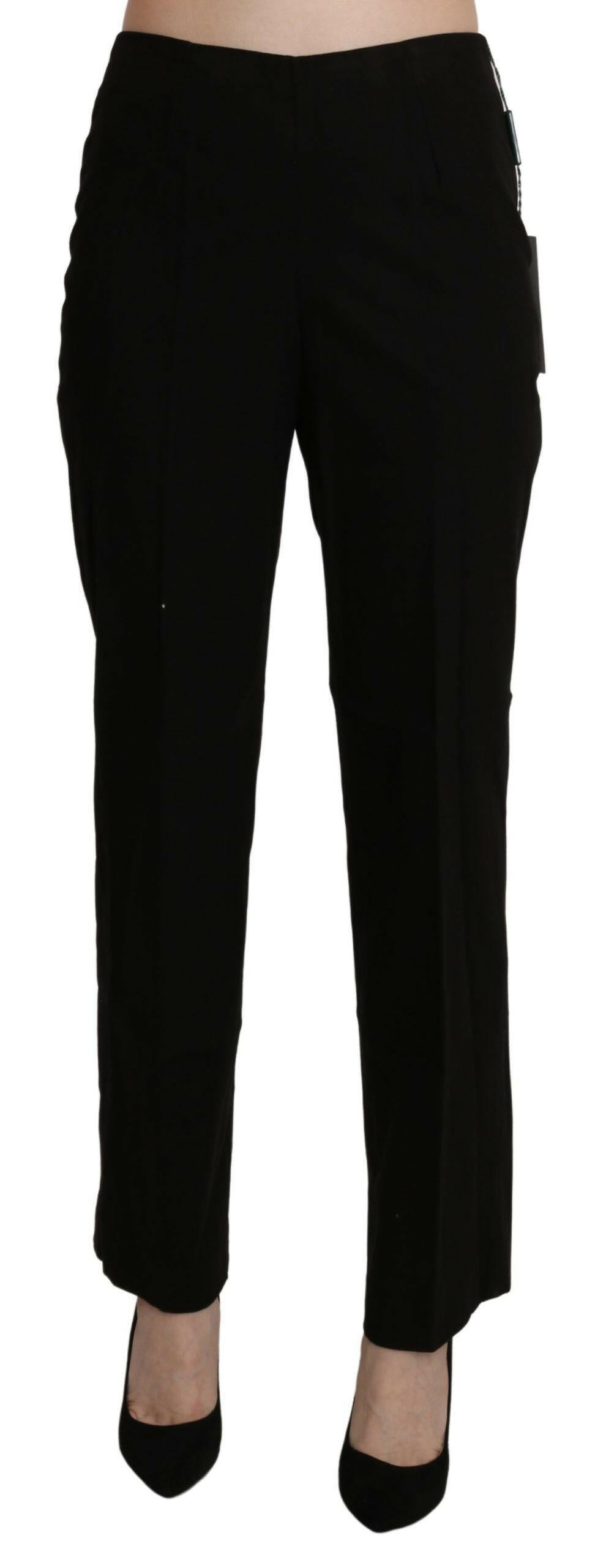 BENCIVENGA Black High Waist Straight Dress Trouser Pant -   -  BENCIVENGA.