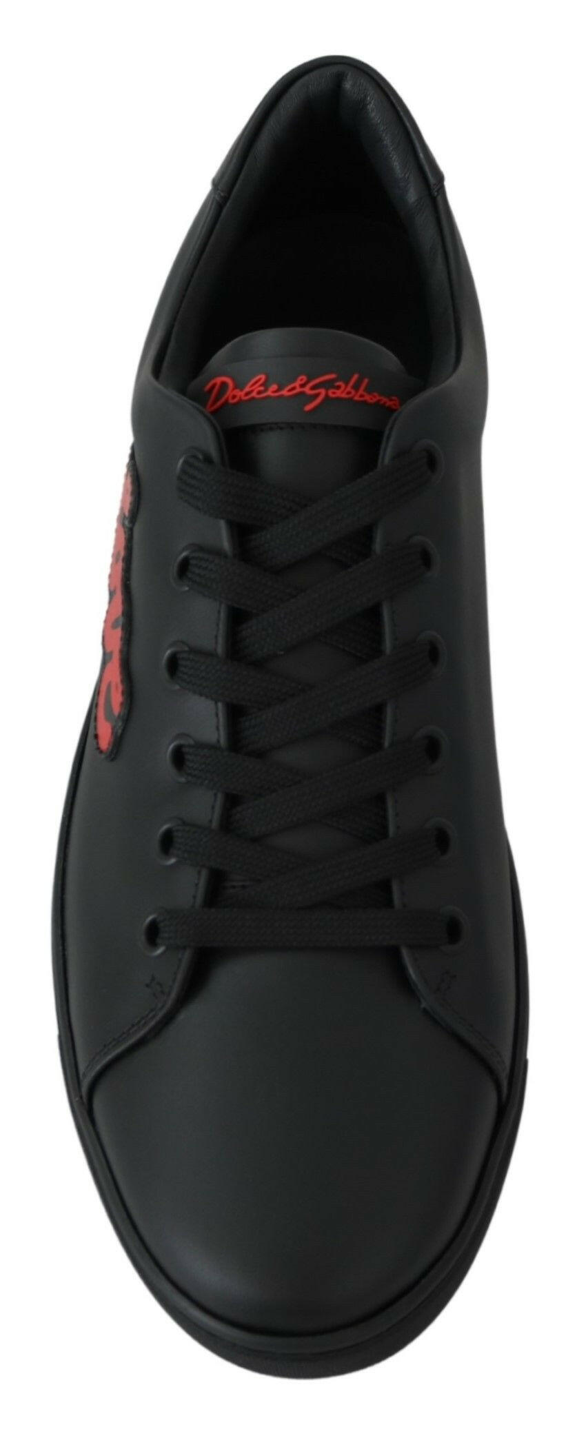 Dolce & Gabbana Black Leather Love Heart Sneakers Womens Shoes -   -  Dolce & Gabbana. Dolce & Gabbana Black Leather Love Heart Sneakers Womens Shoes -   -  Dolce & Gabbana.