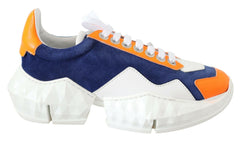 Jimmy Choo Electric Elegance Leather Mix Sneakers -   -  Jimmy Choo.