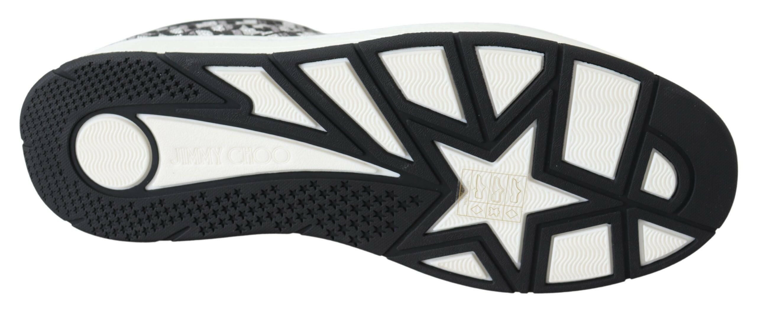 Jimmy Choo Glittering Slip-On Sneakers - Silver and Black -   -  Jimmy Choo. Jimmy Choo Glittering Slip-On Sneakers - Silver and Black -   -  Jimmy Choo.