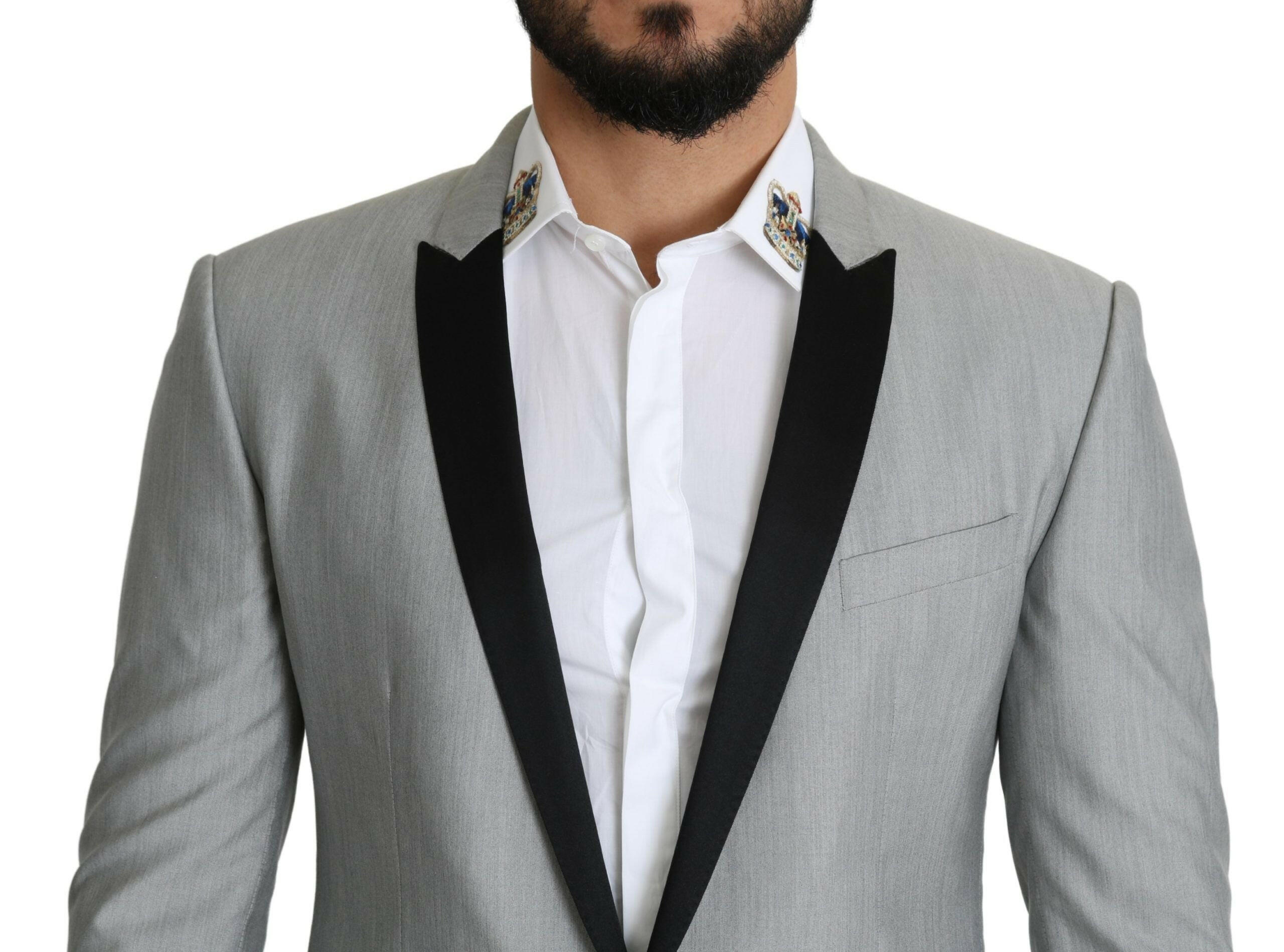 Dolce & Gabbana Light Gray Single Breasted SARTORIA Blazer -   -  Dolce & Gabbana. Dolce & Gabbana Light Gray Single Breasted SARTORIA Blazer -   -  Dolce & Gabbana.