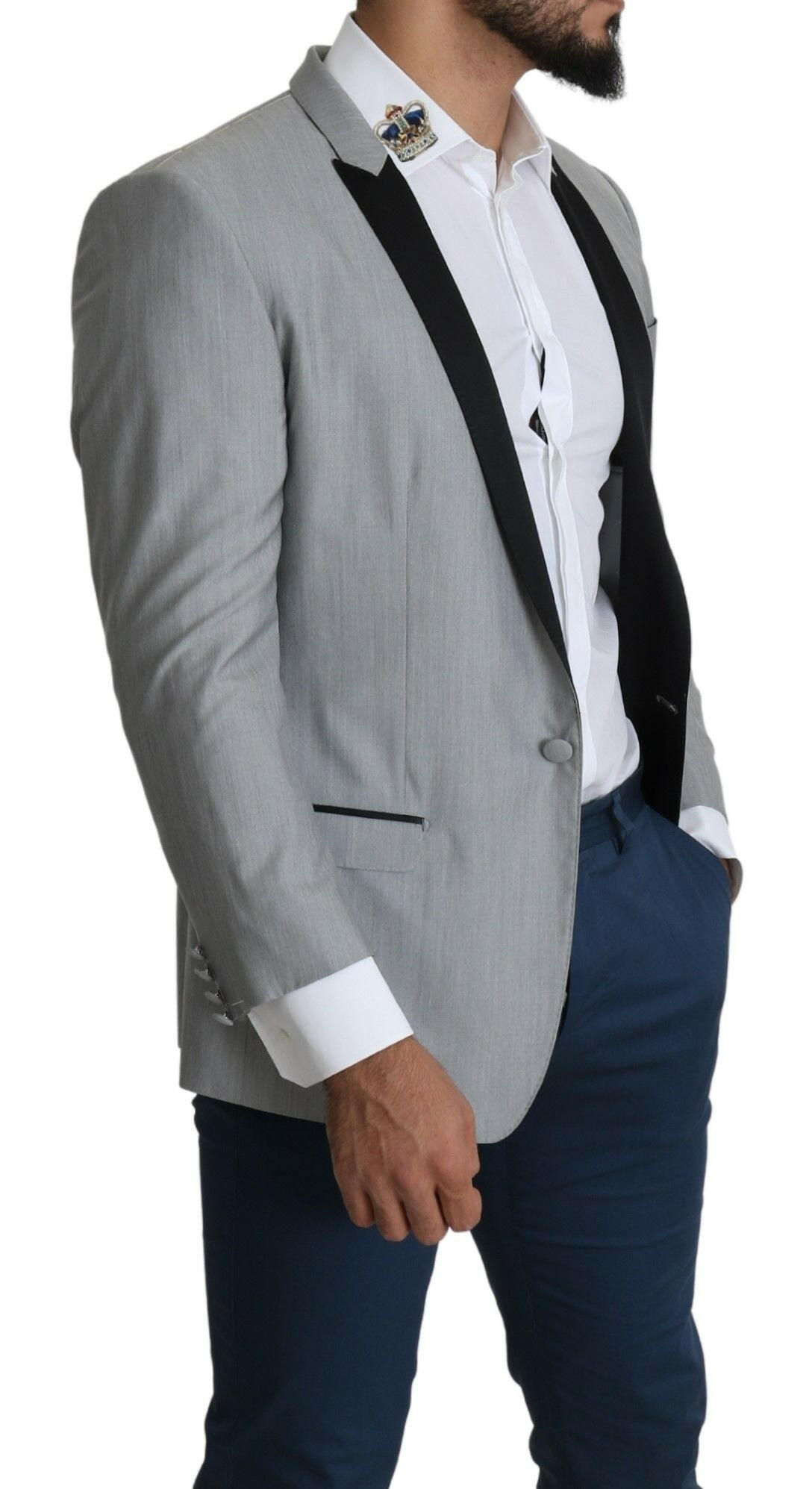 Dolce & Gabbana Light Gray Single Breasted SARTORIA Blazer -   -  Dolce & Gabbana. Dolce & Gabbana Light Gray Single Breasted SARTORIA Blazer -   -  Dolce & Gabbana.