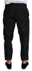 Dolce & Gabbana Black Wool Skinny Cropped Trouser Dress -   -  Dolce & Gabbana.
