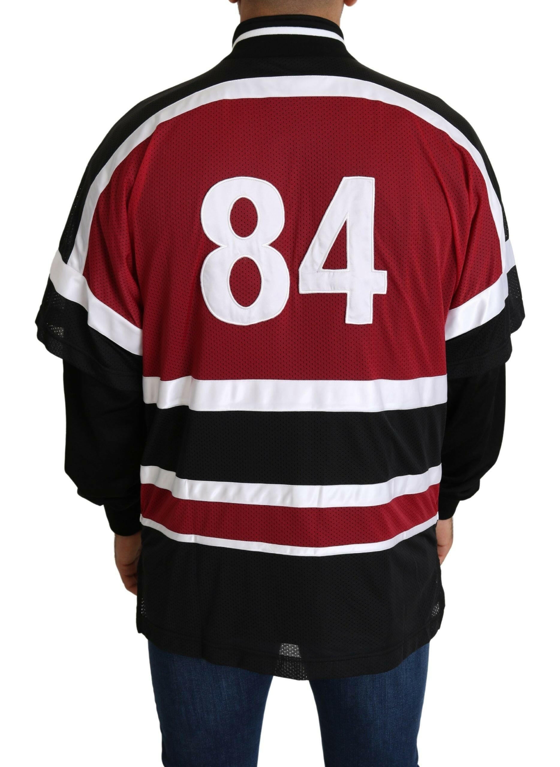 Dolce & Gabbana Red Black AMORE Sport Full Zipper Sweater -   -  Dolce & Gabbana. Dolce & Gabbana Red Black AMORE Sport Full Zipper Sweater -   -  Dolce & Gabbana.