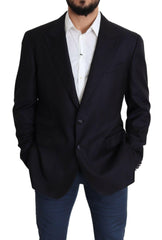 Dolce & Gabbana Black Wool Single Breasted NAPOLI Blazer -   -  Dolce & Gabbana.