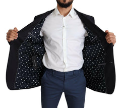 Dolce & Gabbana Black Wool Single Breasted NAPOLI Blazer -   -  Dolce & Gabbana.