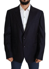 Dolce & Gabbana Black Wool Single Breasted NAPOLI Blazer -   -  Dolce & Gabbana.