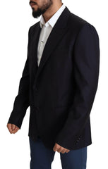 Dolce & Gabbana Black Wool Single Breasted NAPOLI Blazer -   -  Dolce & Gabbana.