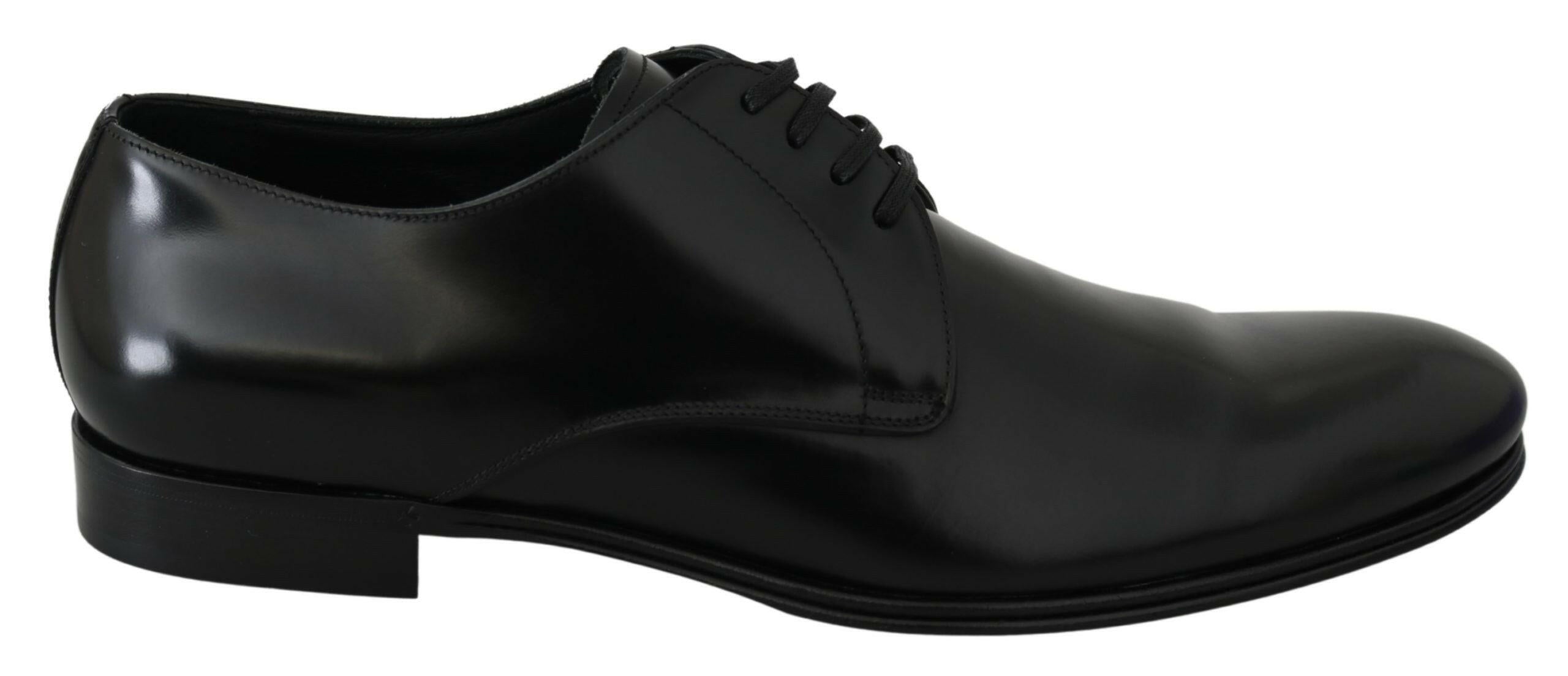 Dolce & Gabbana Derby Napoli Black Leather Dress Formal Shoes -   -  Dolce & Gabbana.