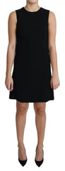 Dolce & Gabbana Black Viscose Stretch A-line Shift Mini Dress -   -  Dolce & Gabbana.