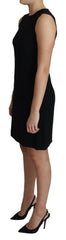 Dolce & Gabbana Black Viscose Stretch A-line Shift Mini Dress -   -  Dolce & Gabbana.