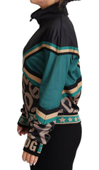 Dolce & Gabbana Multicolor DG Logo Mania Track Bomber Jacket -   -  Dolce & Gabbana.