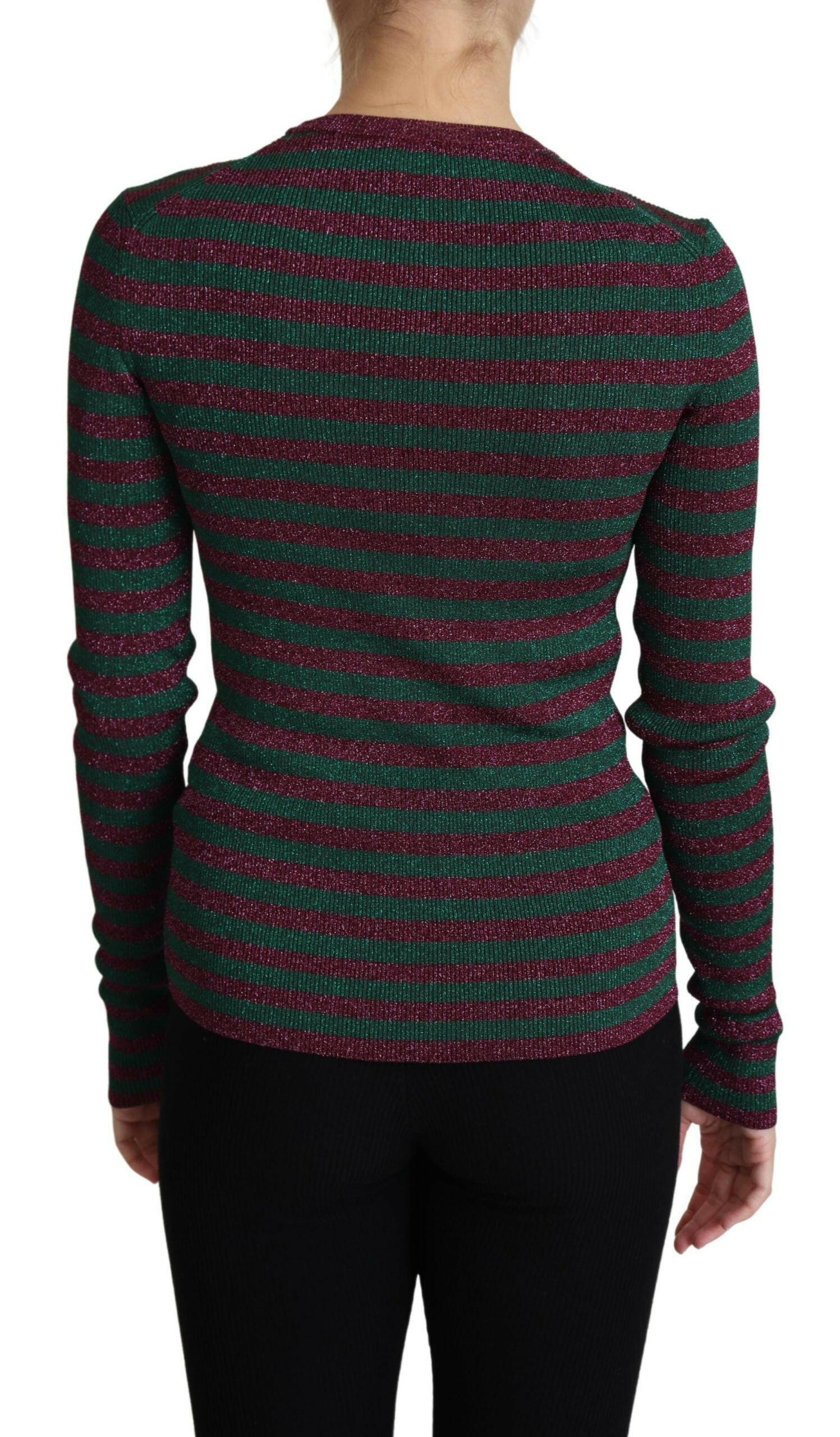 Dolce & Gabbana Multicolor Stripes Crew Neck Pullover Sweater -   -  Dolce & Gabbana. Dolce & Gabbana Multicolor Stripes Crew Neck Pullover Sweater -   -  Dolce & Gabbana.