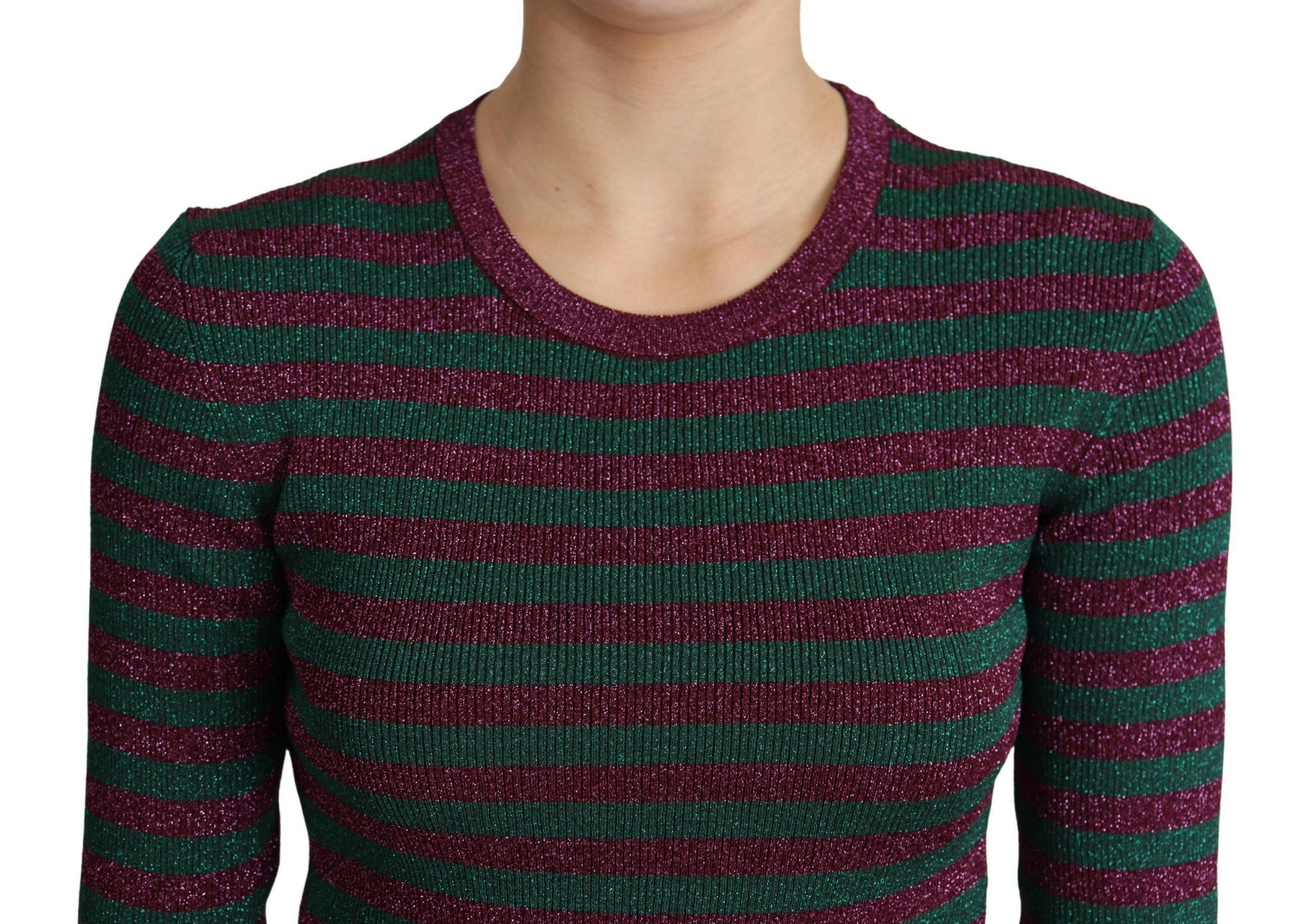 Dolce & Gabbana Multicolor Stripes Crew Neck Pullover Sweater -   -  Dolce & Gabbana. Dolce & Gabbana Multicolor Stripes Crew Neck Pullover Sweater -   -  Dolce & Gabbana.