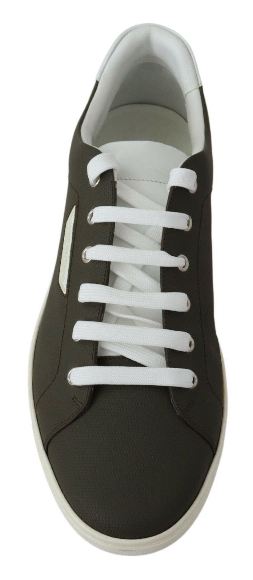 Dolce & Gabbana White Green Leather Low Top Sneakers Shoes -   -  Dolce & Gabbana. Dolce & Gabbana White Green Leather Low Top Sneakers Shoes -   -  Dolce & Gabbana.