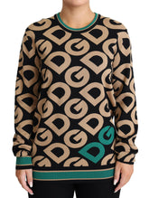 Dolce & Gabbana Multicolor DG Mania Wool Crewneck Pullover Sweater -   -  Dolce & Gabbana.