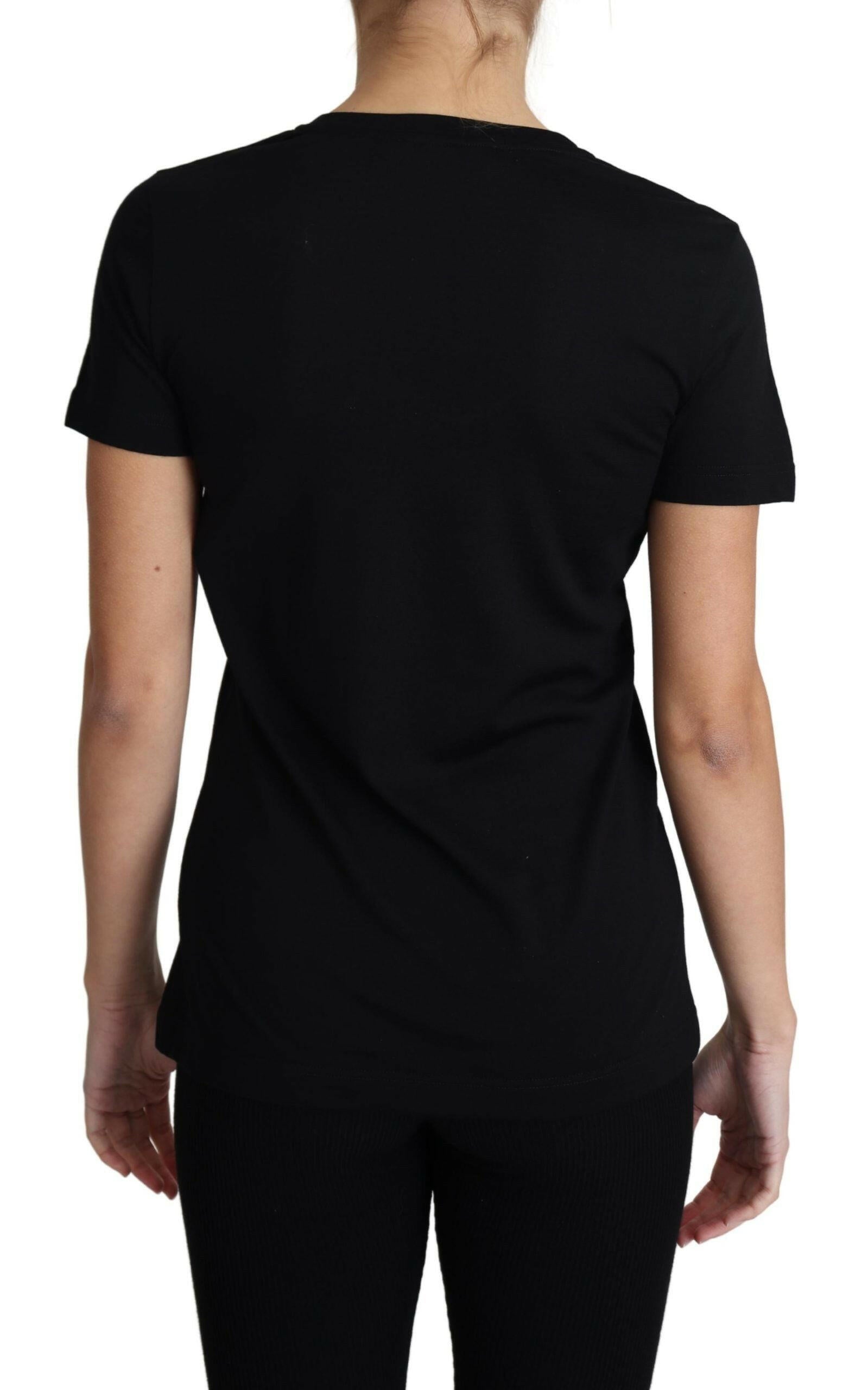 Dolce & Gabbana Black Wool Round Neck Short Sleeves T-shirt -   -  Dolce & Gabbana. Dolce & Gabbana Black Wool Round Neck Short Sleeves T-shirt -   -  Dolce & Gabbana.