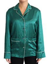 Dolce & Gabbana Green Pyjama Blouse Silk Lounge Sleepwear Top -   -  Dolce & Gabbana.