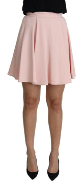 Dolce & Gabbana Pink Tuck Pleat Flare A-line Mini Rayon -   -  Dolce & Gabbana.
