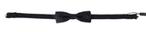 Dolce & Gabbana Gray Pattern Silk Adjustable Neck Papillon Bow Tie -  Neckties, Men -  Dolce & Gabbana.