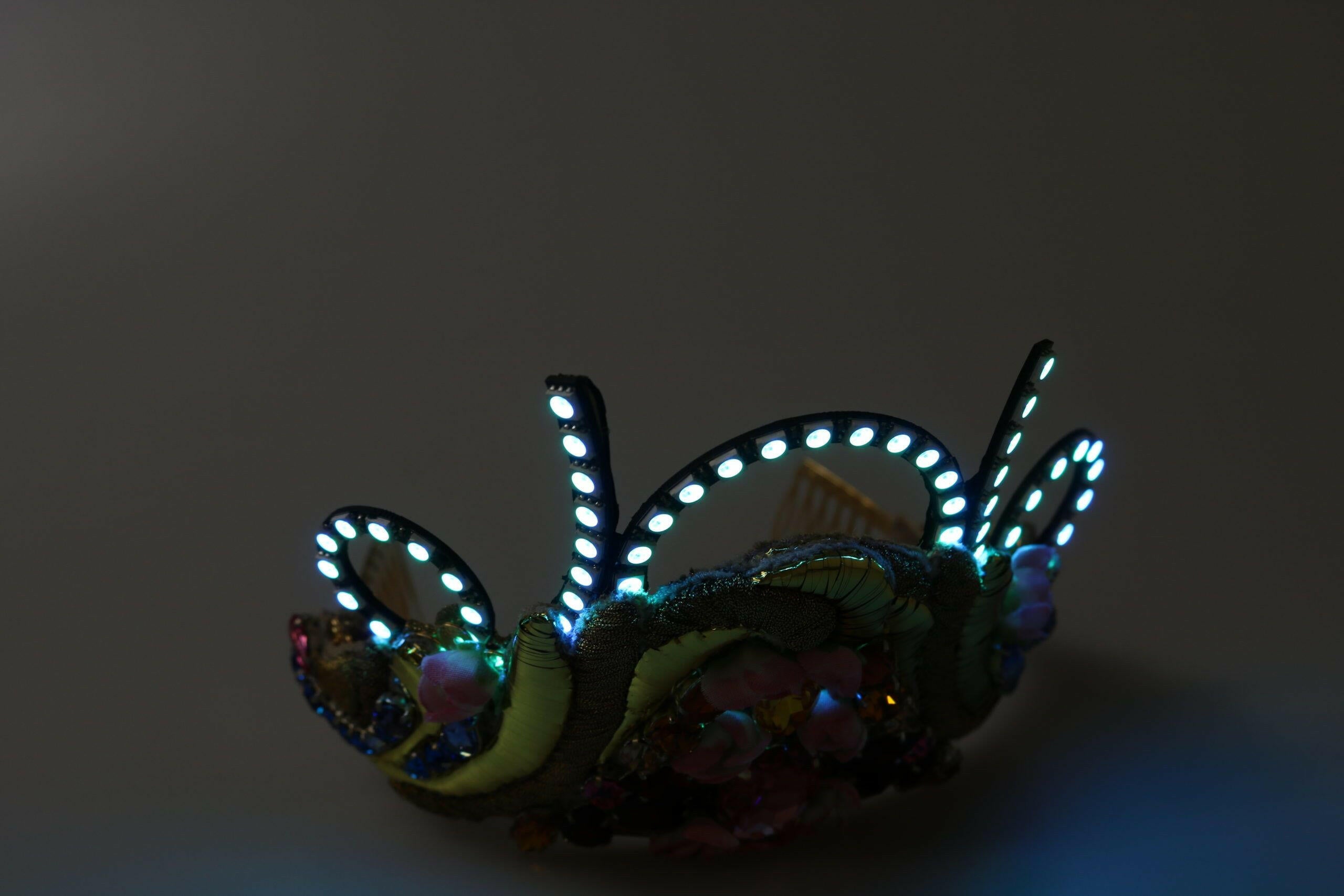 Dolce & Gabbana Gold Brass Floral Crystals LED Lights Crown Tiara Diadem -   -  Dolce & Gabbana. Dolce & Gabbana Gold Brass Floral Crystals LED Lights Crown Tiara Diadem -   -  Dolce & Gabbana.