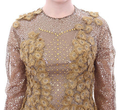 Lanre Da Silva Ajayi GOLD Long Lace Maxi Crystal Dress -   -  Lanre Da Silva Ajayi.