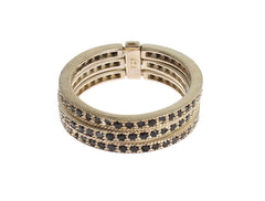 Nialaya Black CZ 925 Sterling Silver Womens Ring -   -  Nialaya.